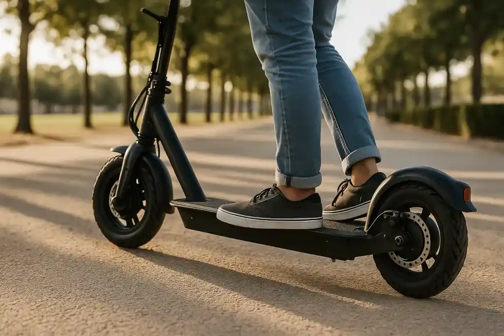 patinete skateflash por la calle